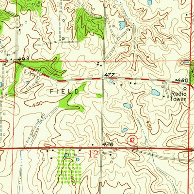 United States Geological Survey Mount Vernon, IN-KY (1957, 24000-Scale) digital map