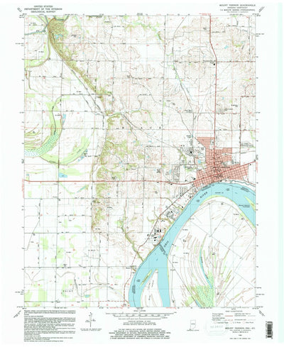 United States Geological Survey Mount Vernon, IN-KY (1981, 24000-Scale) digital map