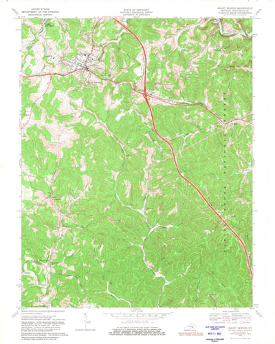 United States Geological Survey Mount Vernon, KY (1970, 24000-Scale) digital map