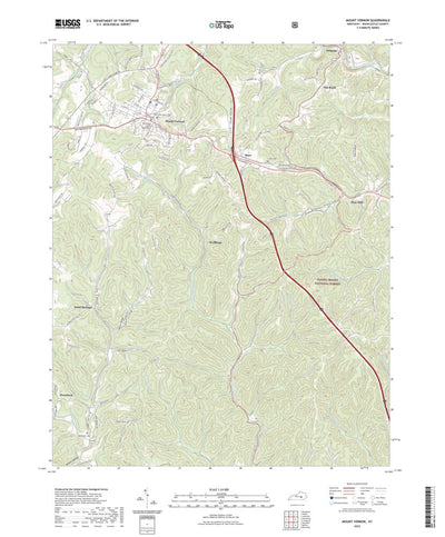 United States Geological Survey Mount Vernon, KY (2022, 24000-Scale) digital map