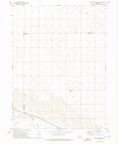 United States Geological Survey Mount Vernon, NE (1972, 24000-Scale) digital map