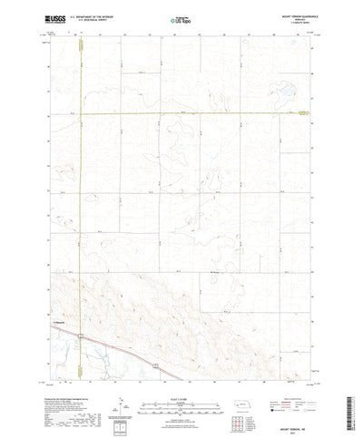 United States Geological Survey Mount Vernon, NE (2021, 24000-Scale) digital map