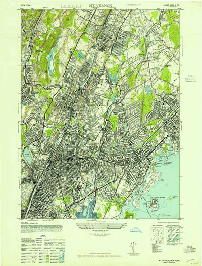 United States Geological Survey Mount Vernon, NY (1947, 24000-Scale) digital map