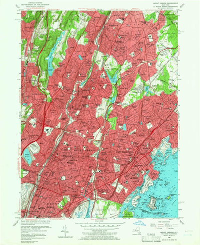 United States Geological Survey Mount Vernon, NY (1956, 24000-Scale) digital map