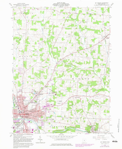 United States Geological Survey Mount Vernon, OH (1961, 24000-Scale) digital map
