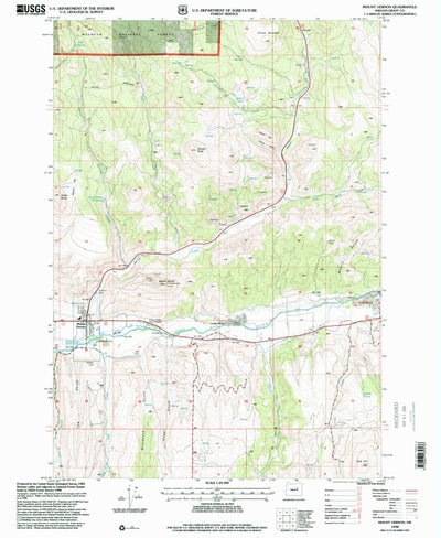United States Geological Survey Mount Vernon, OR (1998, 24000-Scale) digital map