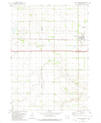 United States Geological Survey Mount Vernon, SD (1980, 24000-Scale) digital map