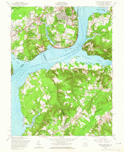 United States Geological Survey Mount Vernon, VA-MD (1956, 24000-Scale) digital map