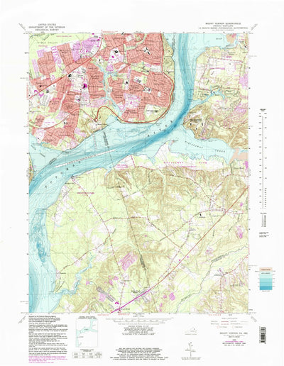 United States Geological Survey Mount Vernon, VA-MD (1966, 24000-Scale) digital map