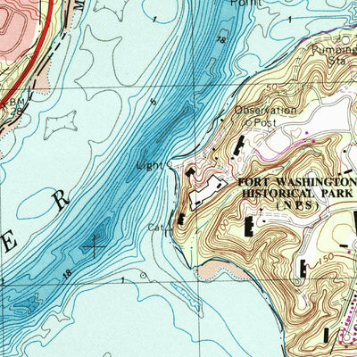 United States Geological Survey Mount Vernon, VA-MD (1966, 24000-Scale) digital map