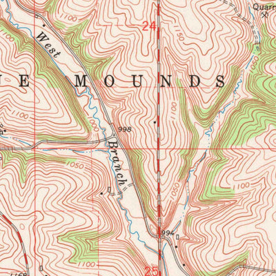 United States Geological Survey Mount Vernon, WI (1962, 24000-Scale) digital map
