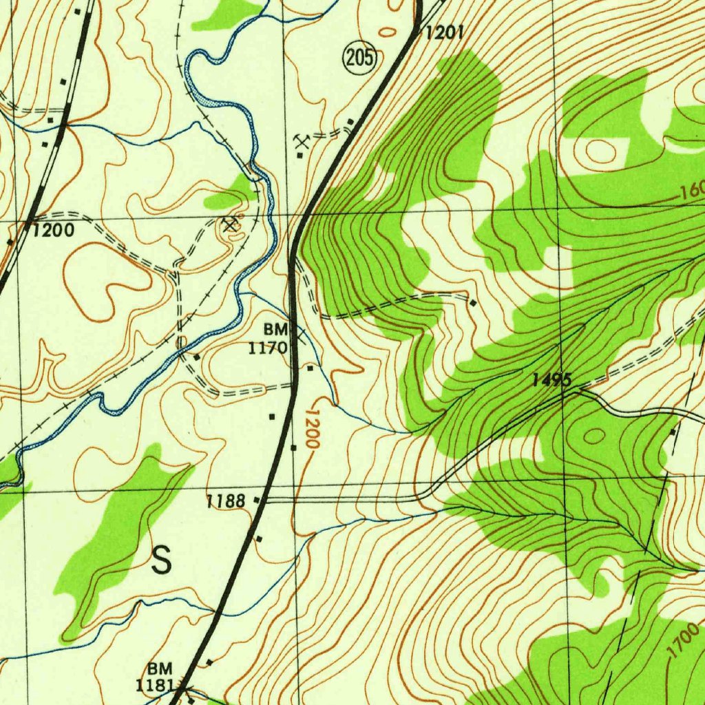 Mount Vision, NY (1945, 31680Scale) Map by United States Geological