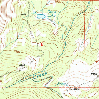 United States Geological Survey Mount Waas, UT (2001, 24000-Scale) digital map