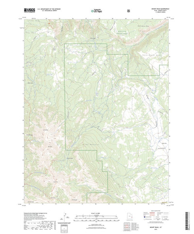 United States Geological Survey Mount Waas, UT (2023, 24000-Scale) digital map