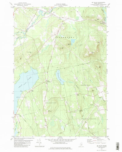 United States Geological Survey Mount Waldo, ME (1982, 24000-Scale) digital map