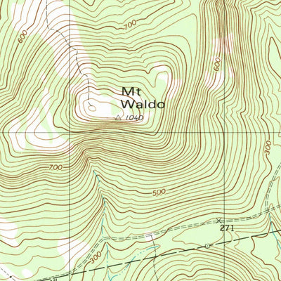 United States Geological Survey Mount Waldo, ME (1982, 24000-Scale) digital map