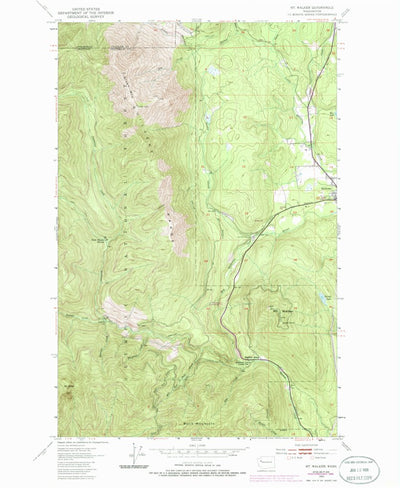 United States Geological Survey Mount Walker, WA (1953, 24000-Scale) digital map