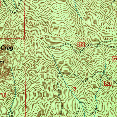 United States Geological Survey Mount Walker, WA (1995, 24000-Scale) digital map