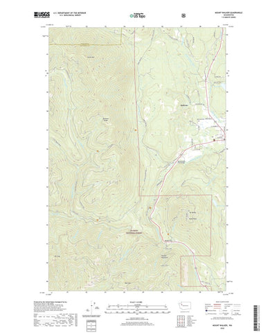 United States Geological Survey Mount Walker, WA (2020, 24000-Scale) digital map