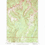 United States Geological Survey Mount Wallace, MT-WY (1940, 62500-Scale) digital map