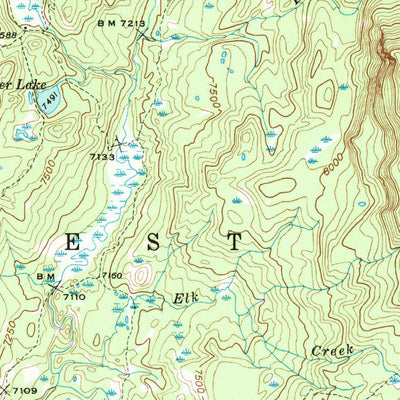 United States Geological Survey Mount Wallace, MT-WY (1940, 62500-Scale) digital map