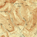 United States Geological Survey Mount Wallace, MT-WY (1943, 62500-Scale) digital map