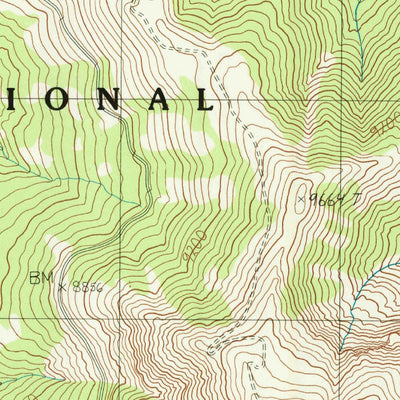 United States Geological Survey Mount Washburn, WY (1986, 24000-Scale) digital map