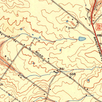 United States Geological Survey Mount Washington, KY (1951, 24000-Scale) digital map