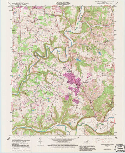 United States Geological Survey Mount Washington, KY (1982, 24000-Scale) digital map