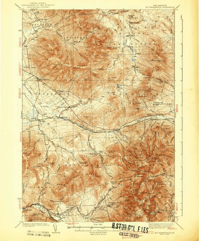United States Geological Survey Mount Washington, NH (1938, 62500-Scale) digital map