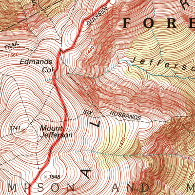 United States Geological Survey Mount Washington, NH (1995, 24000-Scale) digital map