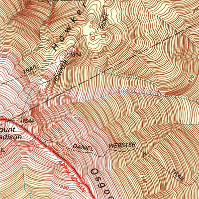 United States Geological Survey Mount Washington, NH (1995, 24000-Scale) digital map