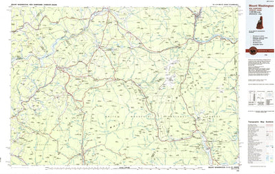 United States Geological Survey Mount Washington, NH-VT-ME (1986, 100000-Scale) digital map