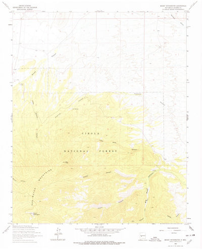United States Geological Survey Mount Washington, NM (1964, 24000-Scale) digital map