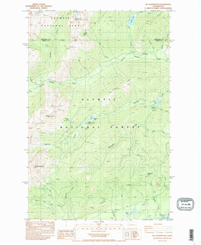 United States Geological Survey Mount Washington, WA (1985, 24000-Scale) digital map