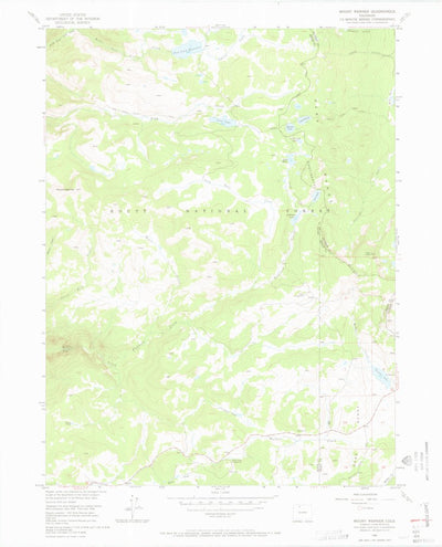 United States Geological Survey Mount Werner, CO (1956, 24000-Scale) digital map