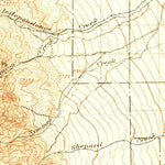 United States Geological Survey Mount Whitney, CA (1919, 125000-Scale) digital map