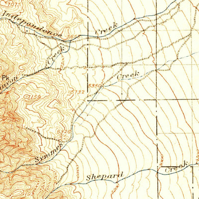 United States Geological Survey Mount Whitney, CA (1919, 125000-Scale) digital map