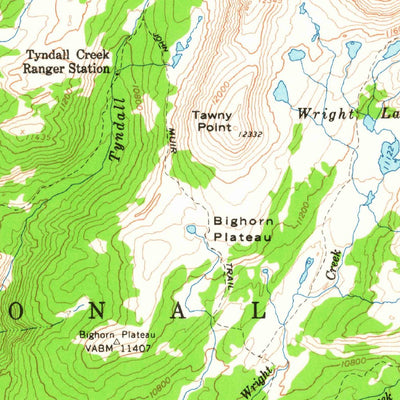 United States Geological Survey Mount Whitney, CA (1956, 62500-Scale) digital map