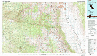 United States Geological Survey Mount Whitney, CA (1978, 100000-Scale) digital map