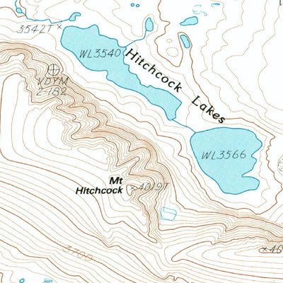 United States Geological Survey Mount Whitney, CA (1993, 24000-Scale) digital map