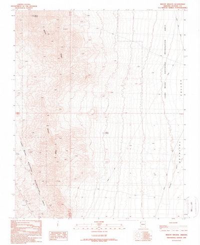 United States Geological Survey Mount Wilson, AZ (1989, 24000-Scale) digital map