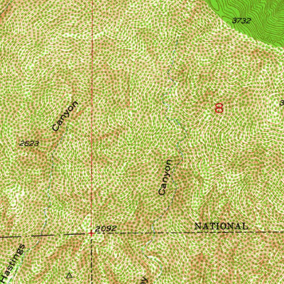 United States Geological Survey Mount Wilson, CA (1953, 24000-Scale) digital map