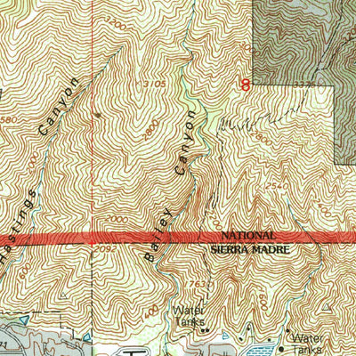 United States Geological Survey Mount Wilson, CA (1995, 24000-Scale) digital map