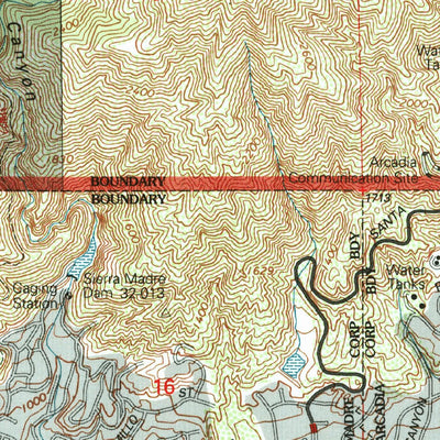 United States Geological Survey Mount Wilson, CA (1995, 24000-Scale) digital map