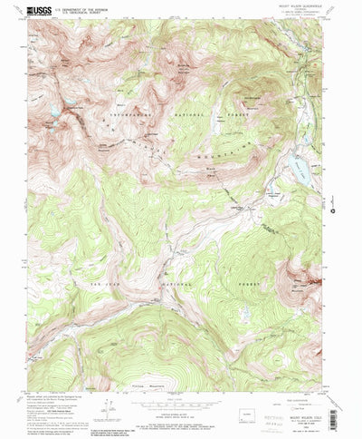 United States Geological Survey Mount Wilson, CO (1953, 24000-Scale) digital map