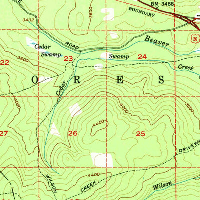 United States Geological Survey Mount Wilson, OR (1956, 62500-Scale) digital map