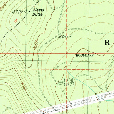United States Geological Survey Mount Wilson, OR (1985, 24000-Scale) digital map
