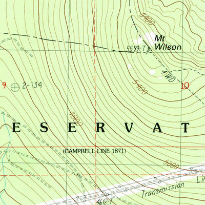 United States Geological Survey Mount Wilson, OR (1985, 24000-Scale) digital map