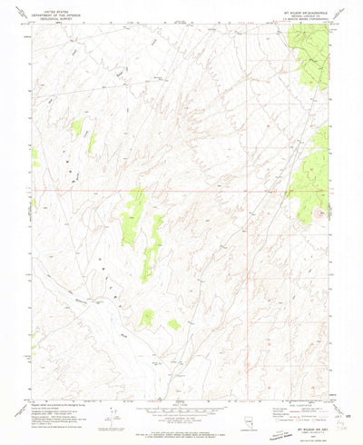 United States Geological Survey Mount Wilson SW, NV (1970, 24000-Scale) digital map